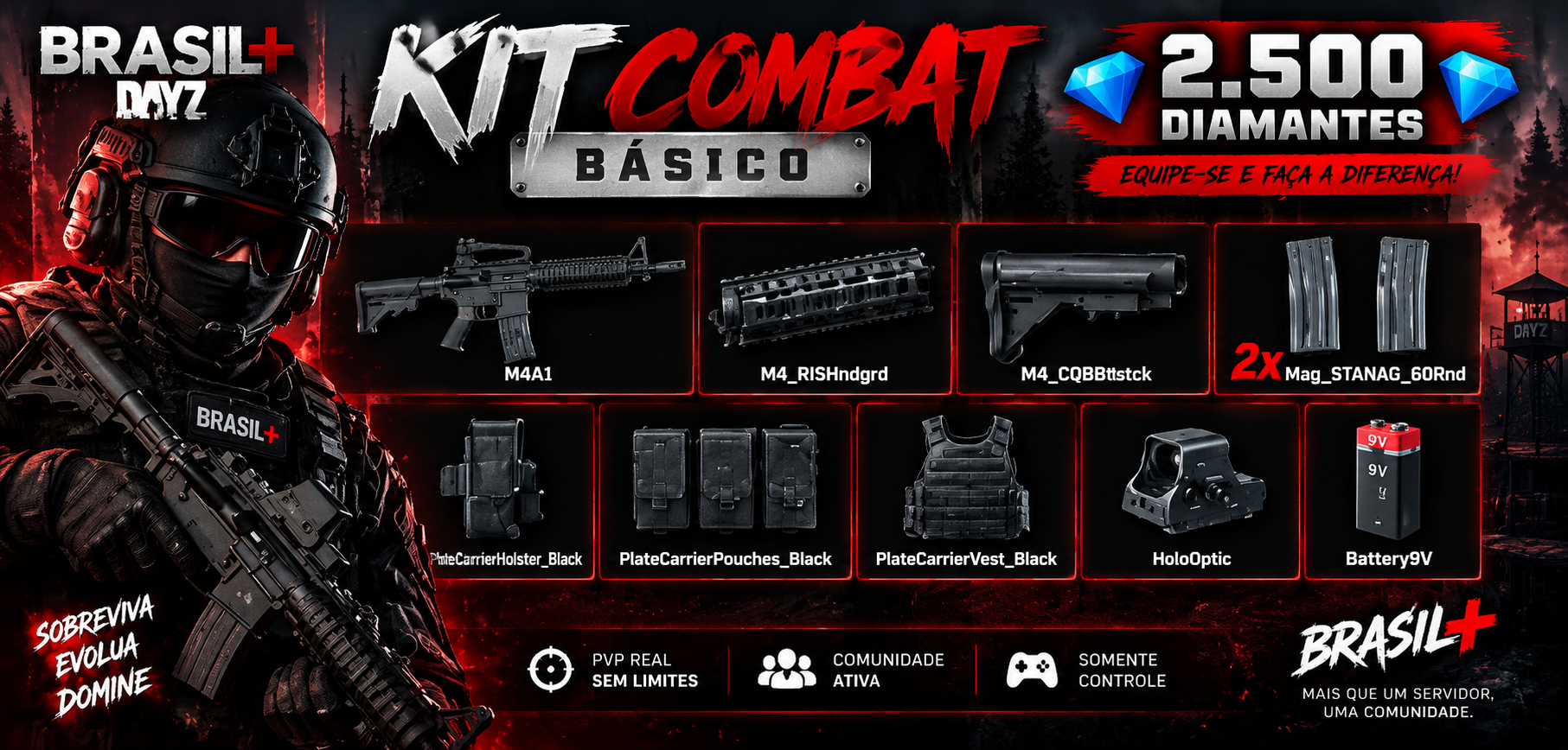 KIT COMBAT BASICO